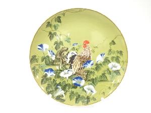 フランクリン・ポーセリン　花鳥十二カ月の内　文月　飾皿